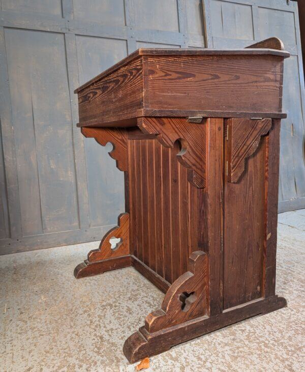 Dickensian Antique Massive Heavy Baltic Pine Clerks Desk