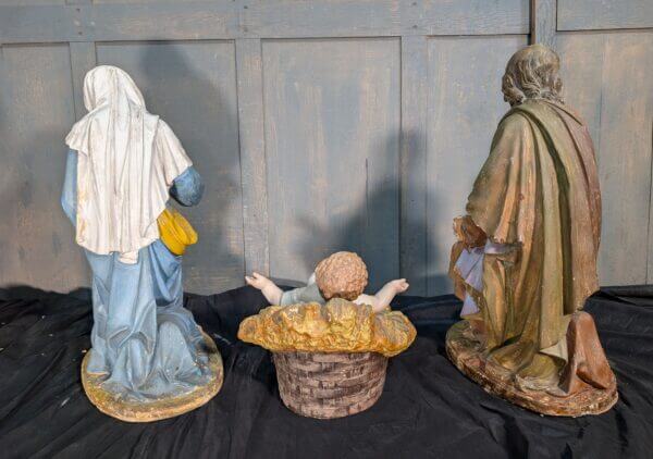 The Three Main Nativity Figures - Antique Set form small Essex Country Church