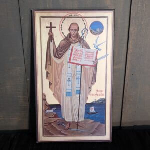 Reproduction Commemorative Icon of St Colmcille of Iona