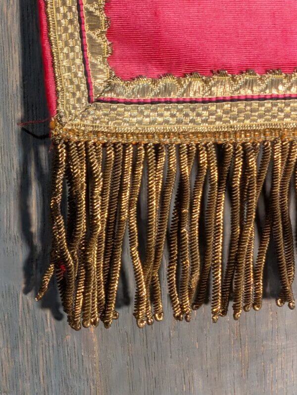 Exquisite Gold Bullion & Gold Thread Sacred Heart Embroidery Hanging