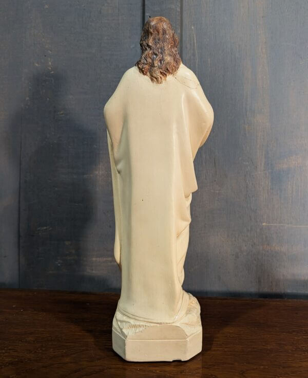 Small to Medium Religious Statue Interestingly Pale Jesus the Sacred Heart from St Joseph's East Molesey