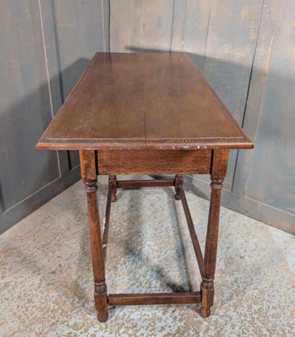 Small 1930's Oak Tudor Style Hall Occasional Table