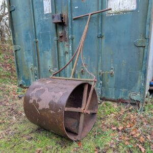 Antique Iron & Steel Grass Roller