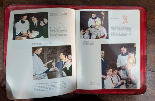 1971 The Holy Family Bible Published in the USA in Leather Gold Edged & in Colour