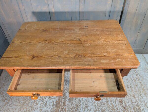 Handsome Antique Baltic Pine Vestry Desk Table form Salisbury Methodist Church