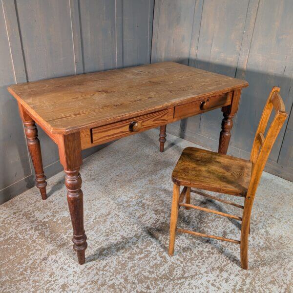 Handsome Antique Baltic Pine Vestry Desk Table form Salisbury Methodist Church