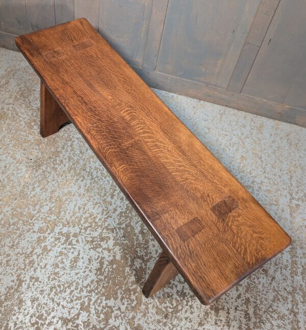 Medium Oak Bench Made from Old Church Chapel Pew Seats Made to Measure