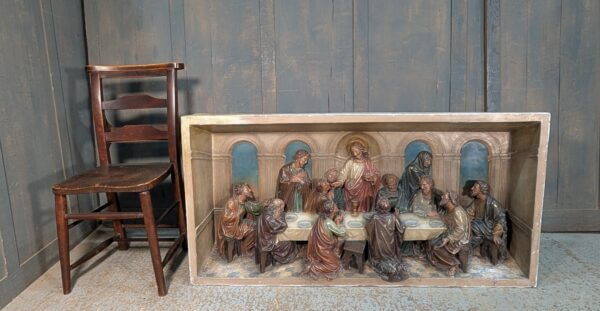 Antique German Protestant Set of 10 Stations of the Cross