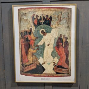 Large Perspex Framed Print of The Resurrection of Christ by Rublev