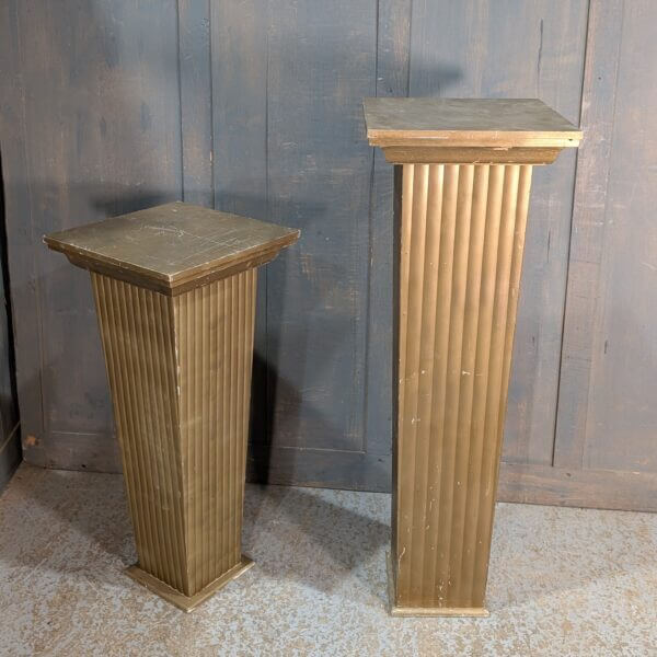 Brutalist Corinthian Plant Stands from Worth Abbey