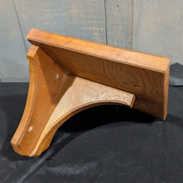 Oak Shaped Church Wall Bracket Shelf for Medium Size Statue or Plant Pot