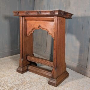 Very Good Quality 1920's Vintage Heavy Oak Prayer Desk Prie Dieu from St Michael & All Angels Eastbourne