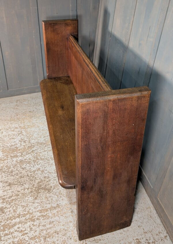 High Slab End 'SNUG' Original Oak Choir Pew Bench from Eastbourne