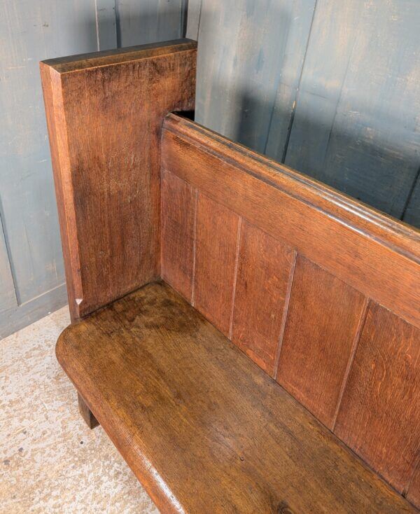 High Slab End 'SNUG' Original Oak Choir Pew Bench from Eastbourne