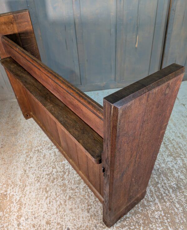 High Slab End 'SNUG' Original Oak Choir Pew Bench from Eastbourne