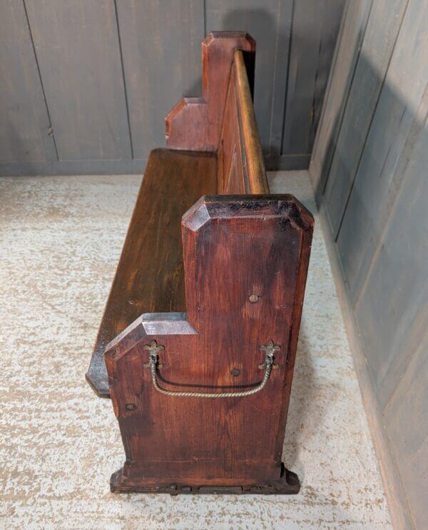 Panel Back Attractive Elbow End Victorian Church Pew Benches from Bearwood Birmingham