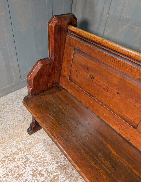 Panel Back Attractive Elbow End Victorian Church Pew Benches from Bearwood Birmingham