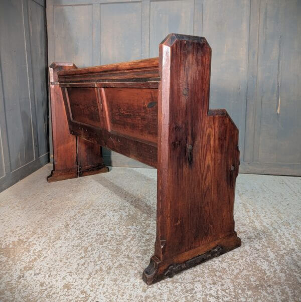 Panel Back Attractive Elbow End Victorian Church Pew Benches from Bearwood Birmingham