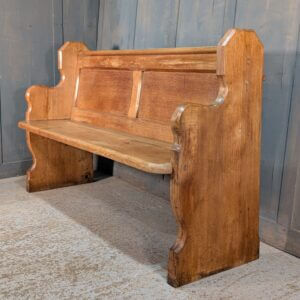 Pure Classic Pale Oak Shaped End Church Pews Benches from St Oswalds Rugby