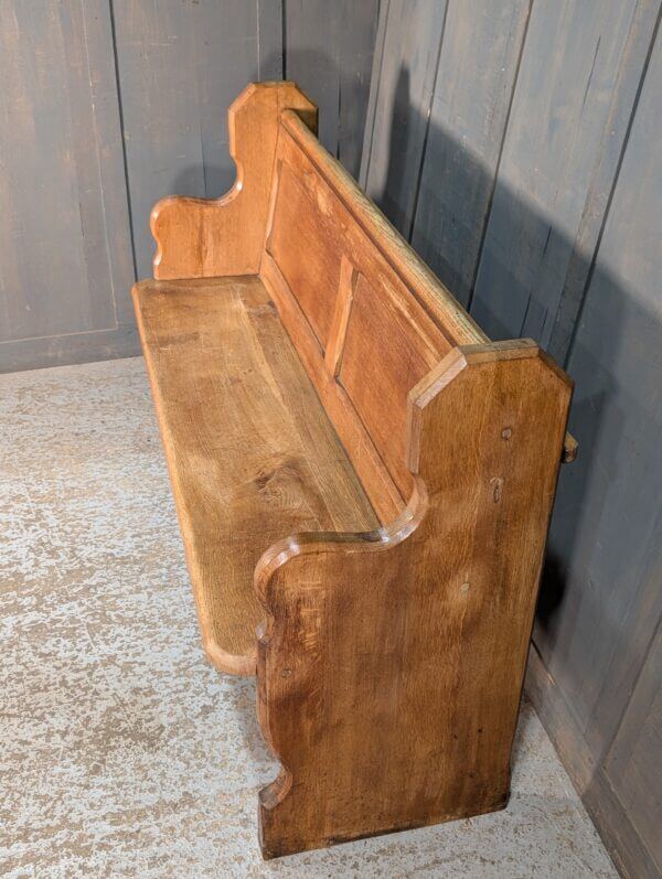 Pure Classic Pale Oak Shaped End Church Pews Benches from St Oswalds Rugby