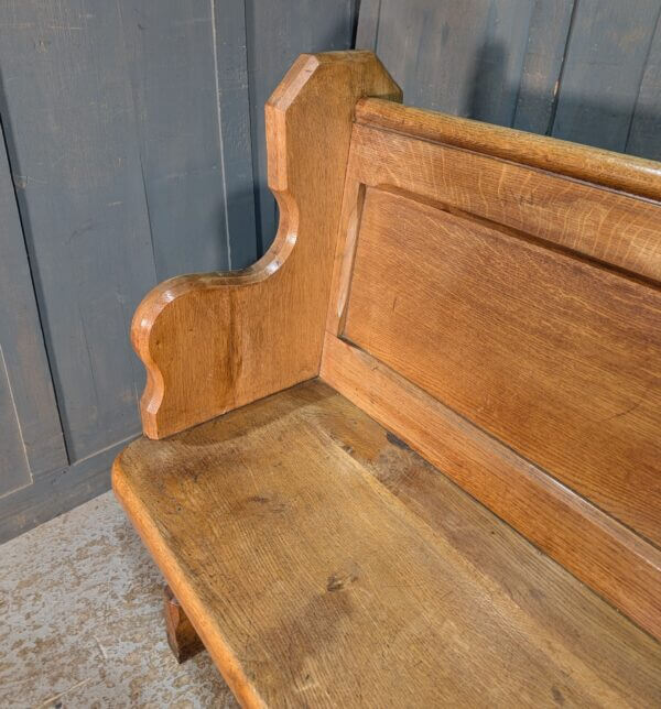 Pure Classic Pale Oak Shaped End Church Pews Benches from St Oswalds Rugby