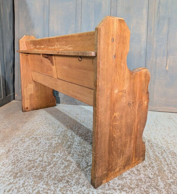 Pure Classic Pale Oak Shaped End Church Pews Benches from St Oswalds Rugby