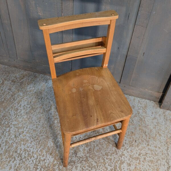 Bargain Utility 1970's Vintage Elm & Beech Church Chapel Chairs