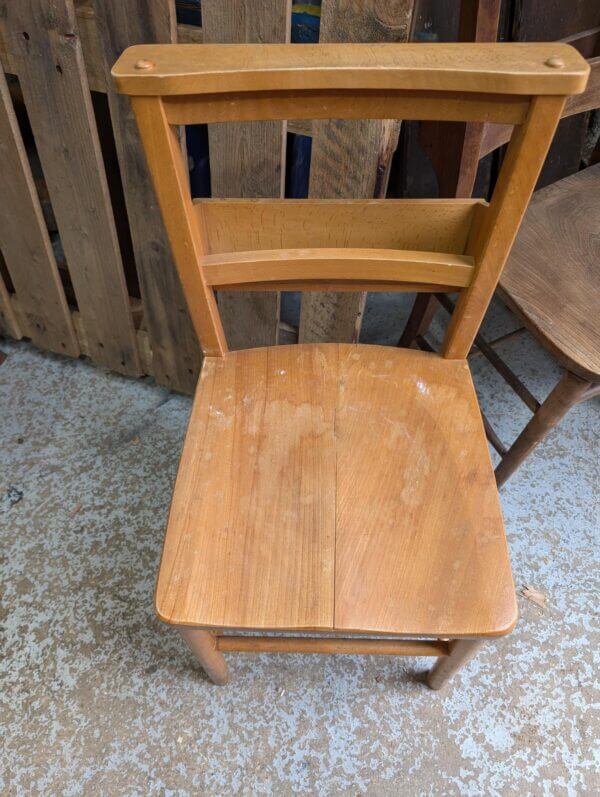 Bargain Utility 1970's Vintage Elm & Beech Church Chapel Chairs