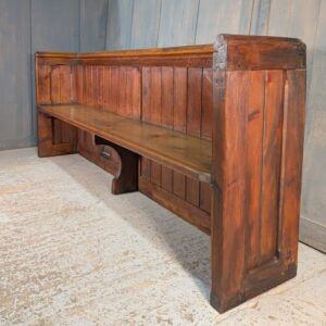 19th Century Pine Box Pews Benches from St James Church Weybridge Type 2