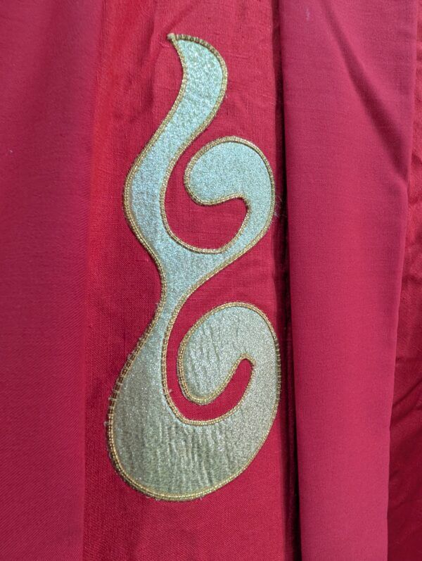 1970's Vintage Vanpoulles Scarlet Chasuble and Stole