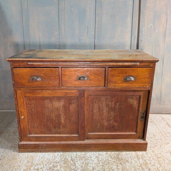 1920's Vintage Oak Office Drawer & Bookcase Unit from Holy Trinity Clapham