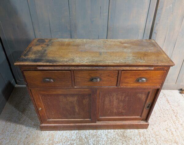 1920's Vintage Oak Office Drawer & Bookcase Unit from Holy Trinity Clapham