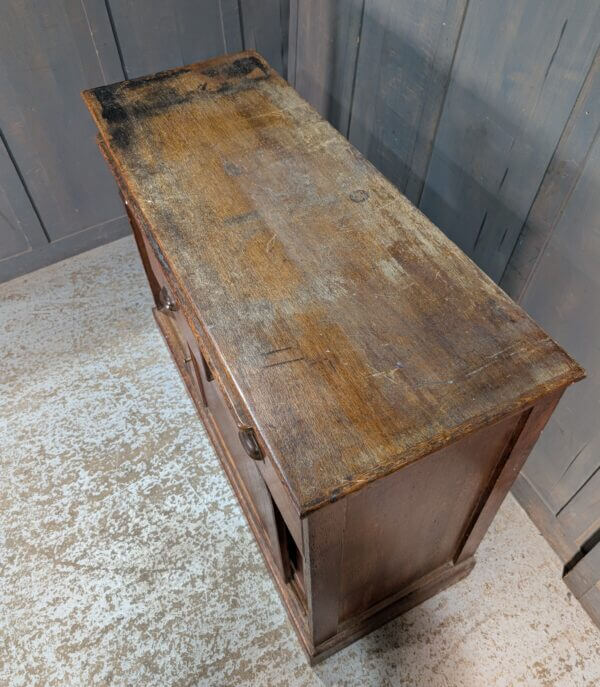 1920's Vintage Oak Office Drawer & Bookcase Unit from Holy Trinity Clapham