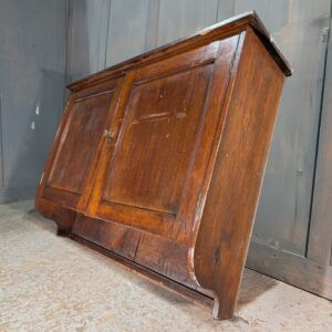 1920's Vintage Oak Vestry Wall Cupboard Bookcase from Holy Trinity Clapham