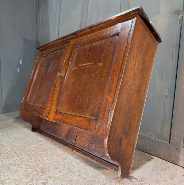 1920's Vintage Oak Vestry Wall Cupboard Bookcase from Holy Trinity Clapham