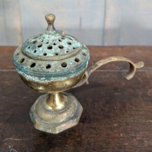 Unusual Well-Used Hand Held Table Censer Thurible Incense Burner from Midhurst Parish Church