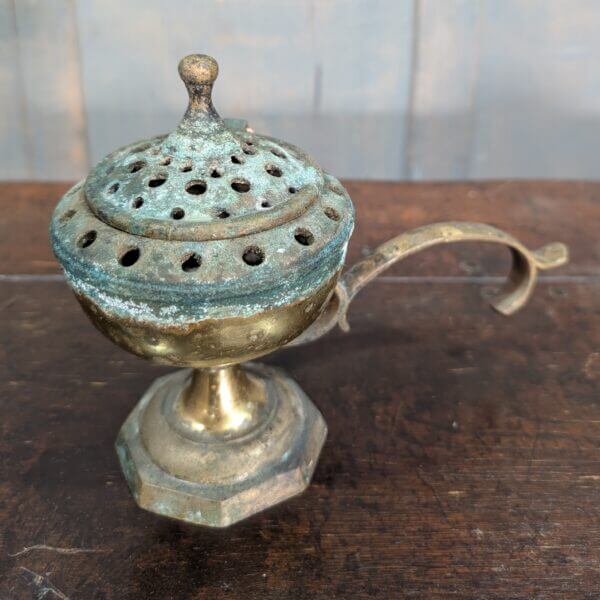 Unusual Well-Used Hand Held Table Censer Thurible Incense Burner from Midhurst Parish Church