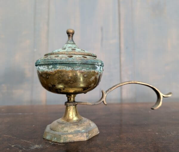 Unusual Well-Used Hand Held Table Censer Thurible Incense Burner from Midhurst Parish Church