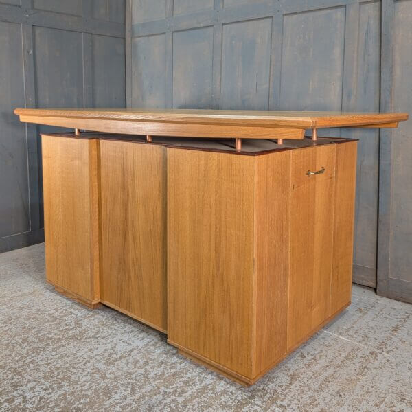 Post War Oak Church Altar Communion Table With Lots Of Storage