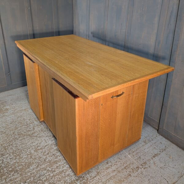 Post War Oak Church Altar Communion Table With Lots Of Storage