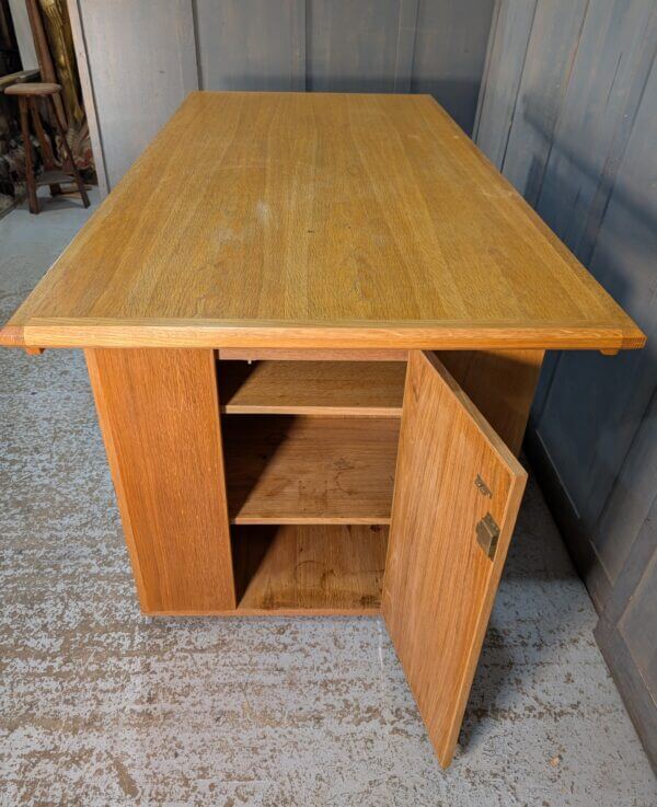 Post War Oak Church Altar Communion Table With Lots Of Storage