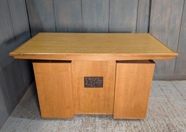 Post War Oak Church Altar Communion Table With Lots Of Storage