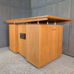 Post War Oak Church Altar Communion Table With Lots Of Storage