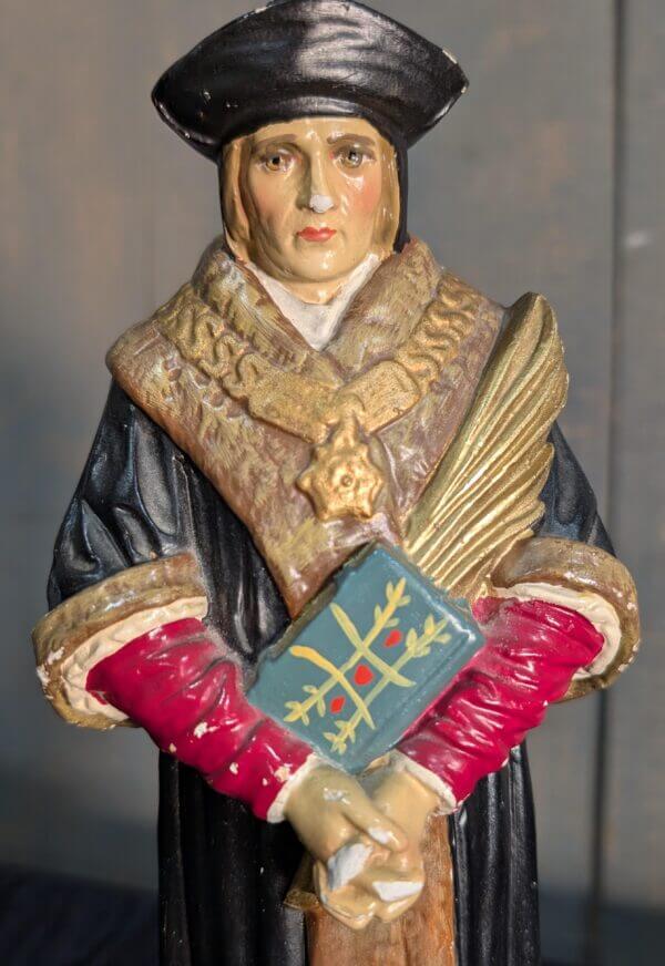 Rare Original English Religous Statue of St Thomas More