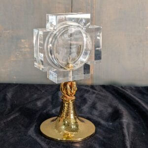 Modern Perspex & Gilt Brass Monstrance with Fishes