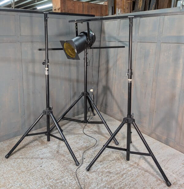 Used Stage Theatre Lighting System with 12 Can 3 Stands Lighting Deck