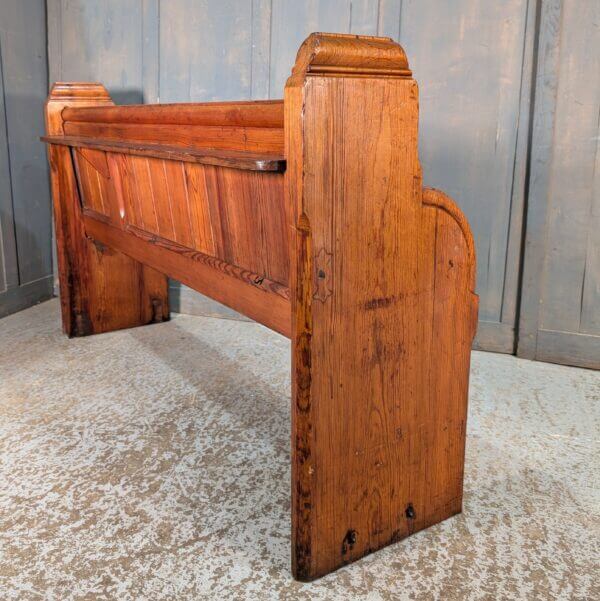 Birmingham 1900's Pitch Pine Church Bench Pew from St John's Church Sparkhill