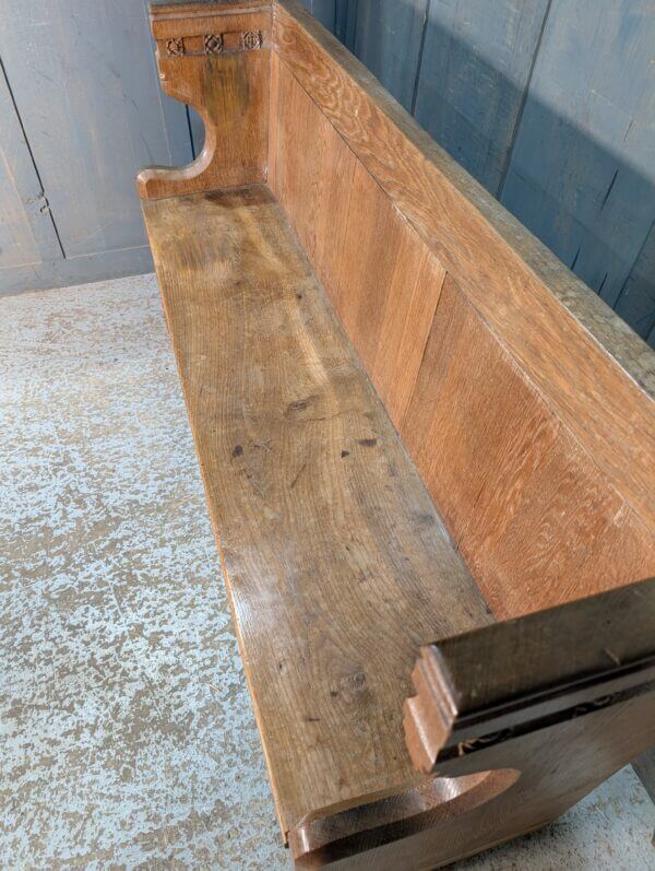 Carved Antique Oak Choir Pew from All Saints Nettleham