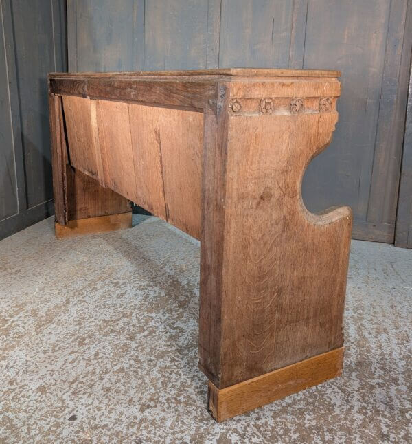 Carved Antique Oak Choir Pew from All Saints Nettleham