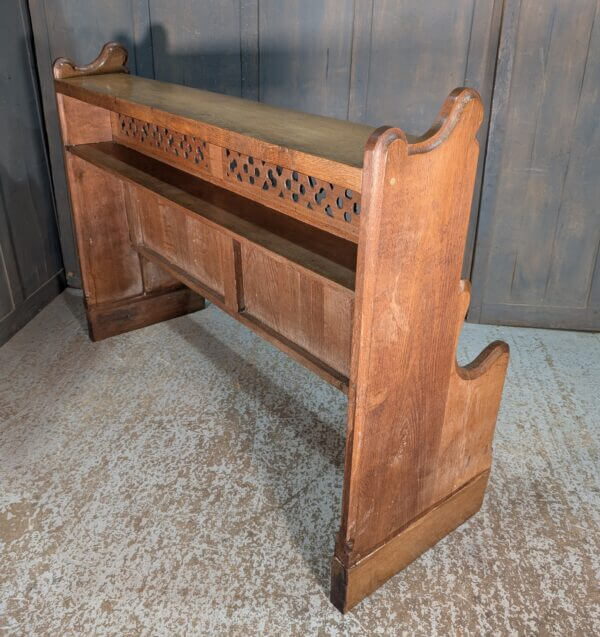 Imposing High Back Gothic Oak Choir Pew from All Saints Nettleham